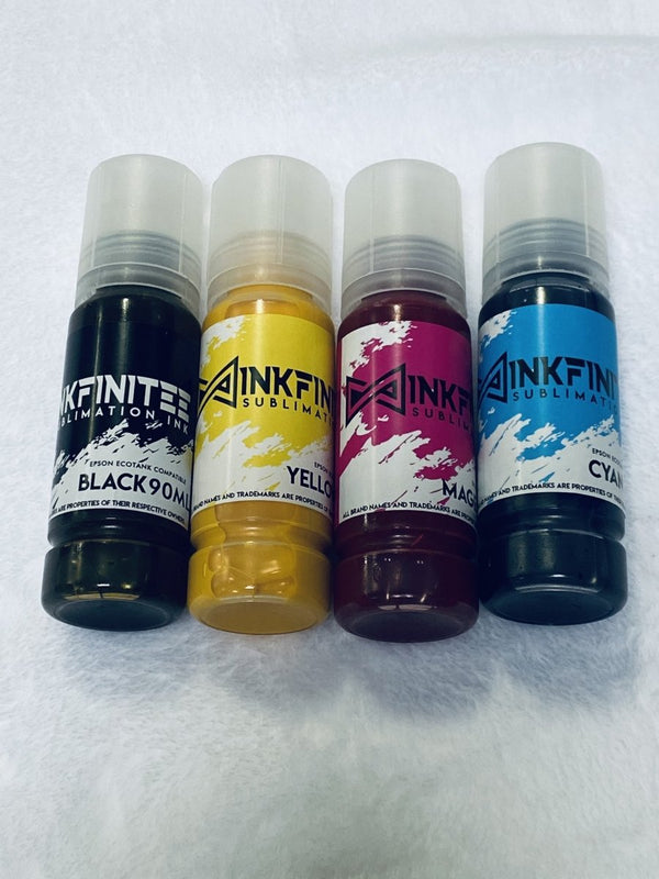 Inkfinitee Sublimation Ink for Epson Ecotank CYMB - Inkfinitee Sublimation