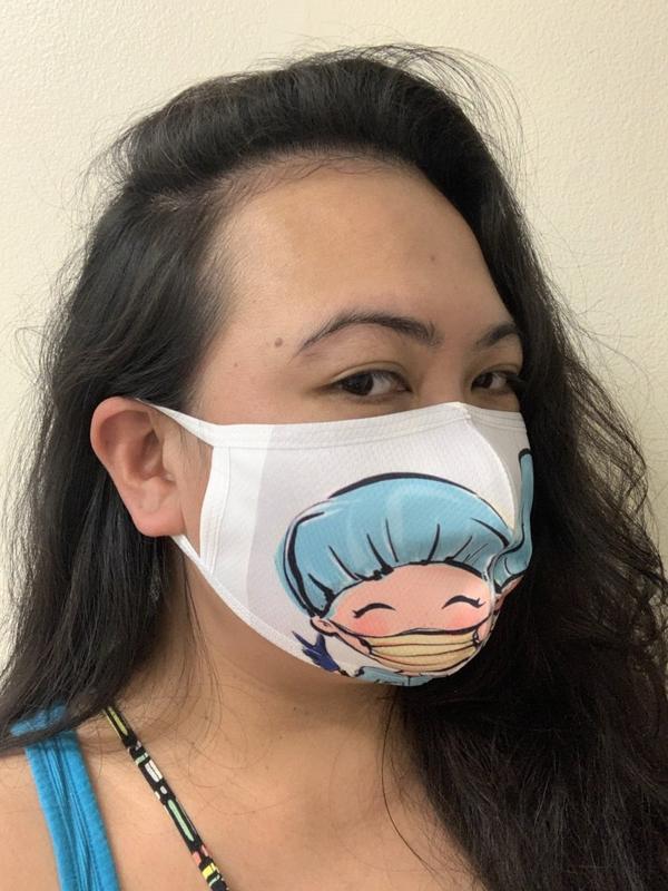 Sublimation 3-Ply Face Cover WHITE Made in USA NON-REFUNDABLE - Inkfinitee Sublimation