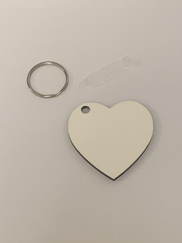 Sublimation Keychain Heart MDF - Inkfinitee Sublimation