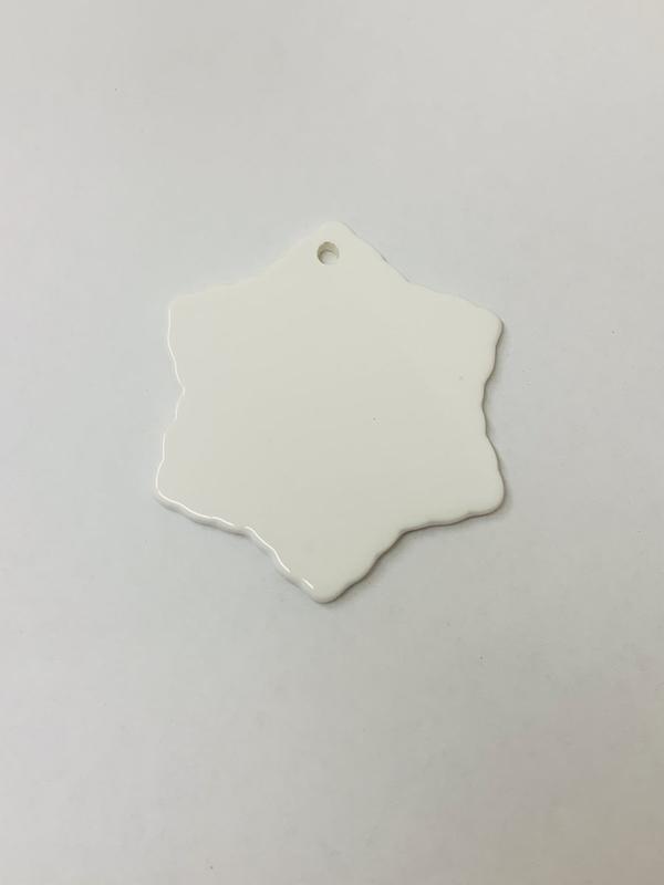 Sublimation Ornament LEAF CERAMIC Double-sided - Inkfinitee Sublimation