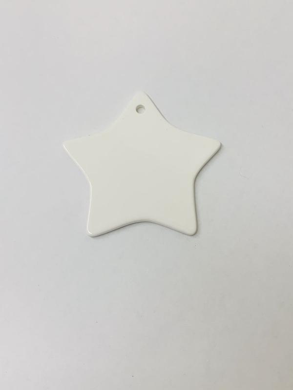 Sublimation Ornament STAR CERAMIC Double-sided - Inkfinitee Sublimation