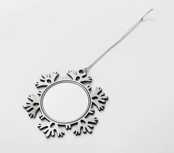 Sublimation Snowflakes Metal Ornament - Inkfinitee Sublimation